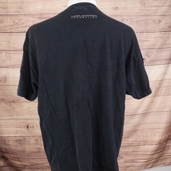 VINTAGE NIKE LIVESTRONG LANCE ARMSTRONG FOUNDATION Y2K 00s SILVER TAG TSHIRT XL - Picture 5 of 8